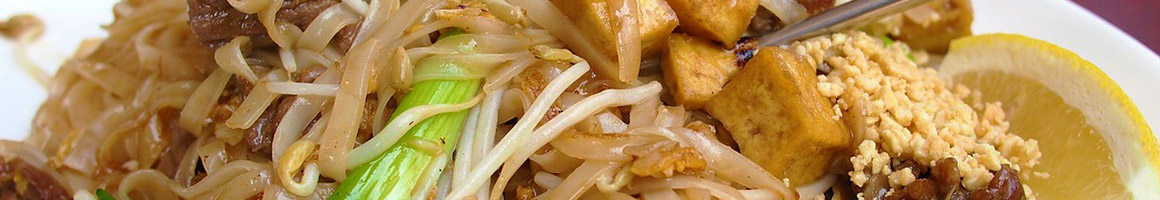 Eating Thai at Siam Terrace restaurant in Urbana, IL.
